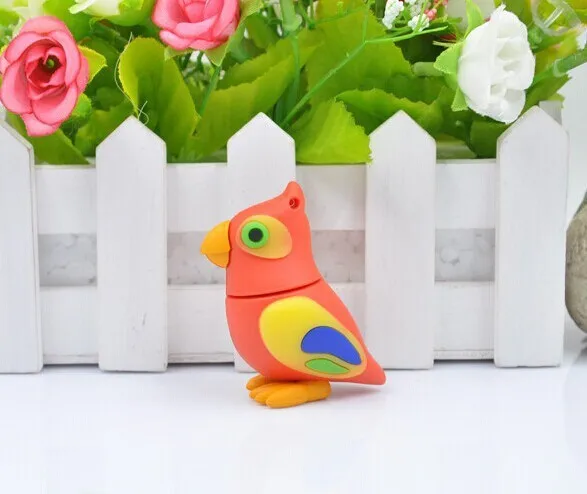 JASTER USB флеш-накопитель Милый Мультфильм Красочная птица U диск мини милый флеш-накопитель firebird ручка-накопитель 4 ГБ 8 ГБ 16 ГБ 32 ГБ 64 ГБ флешка