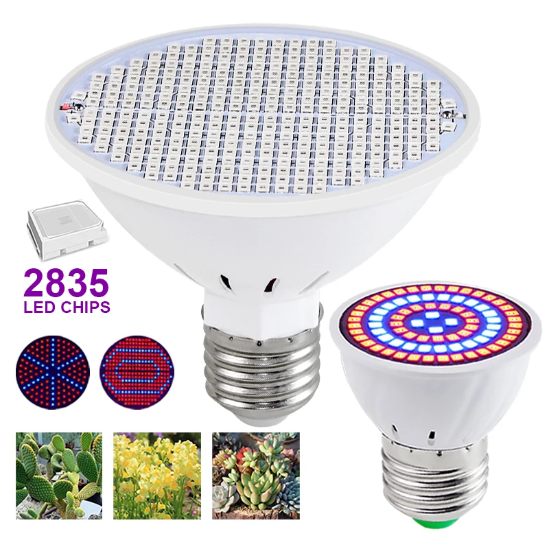 

Led Grow Light Lamp Indoor Lighting Hydroponic Growth Light E27 Phytolamp for Plant Lam Grow Lamp Full Spectrum Grow Tent Lights