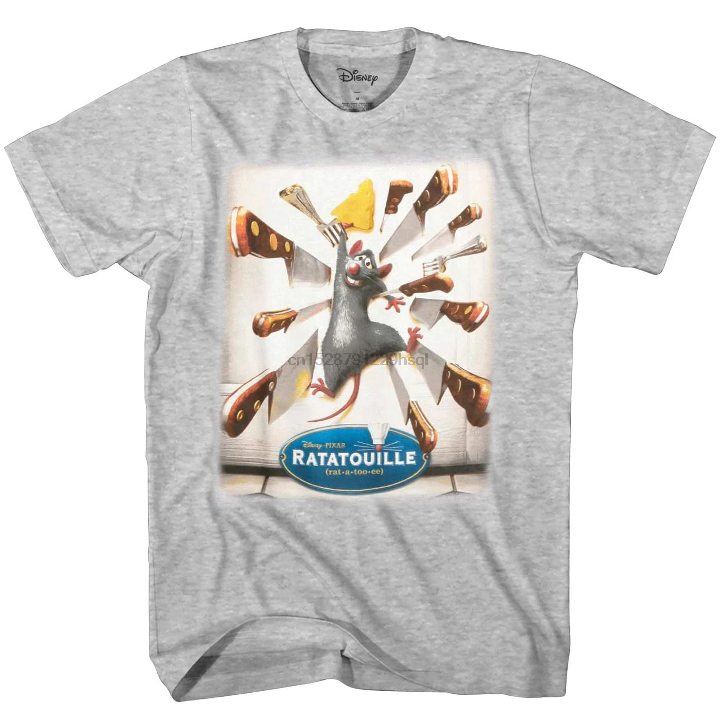 Diney Men Ratatouille Remy Movie Poster Graphic T-Shirt | Мужская одежда
