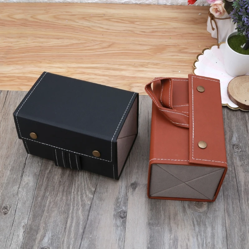 

4 Slots Foldable PU Leather Sunglasses Eyeglasses Travel Organizer Case Multiple Hanging Eyewear Holder Display