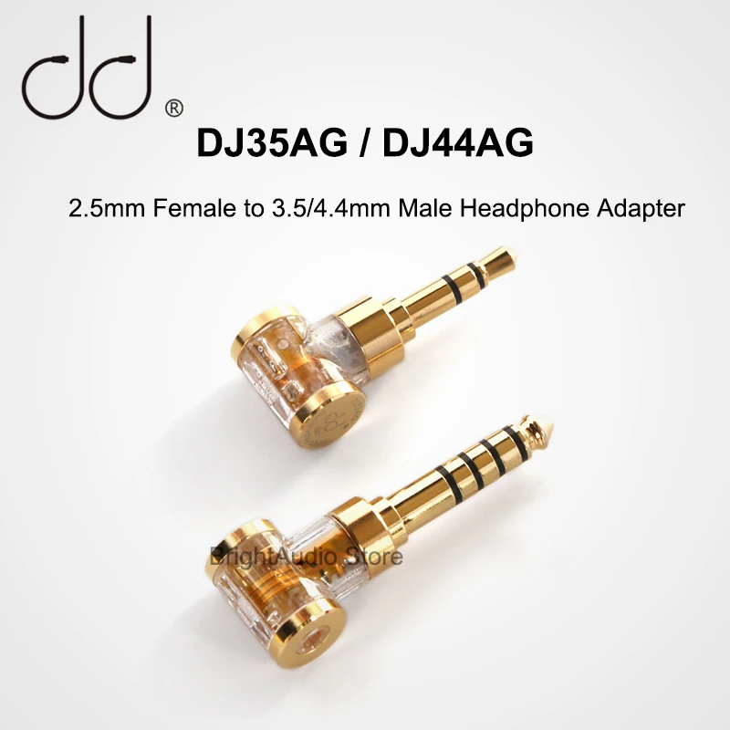 DD ddHiFi DJ35AG DJ44AG 2 5 мм мама до 3 4 штекер Адаптер для наушников аудио конвертер |