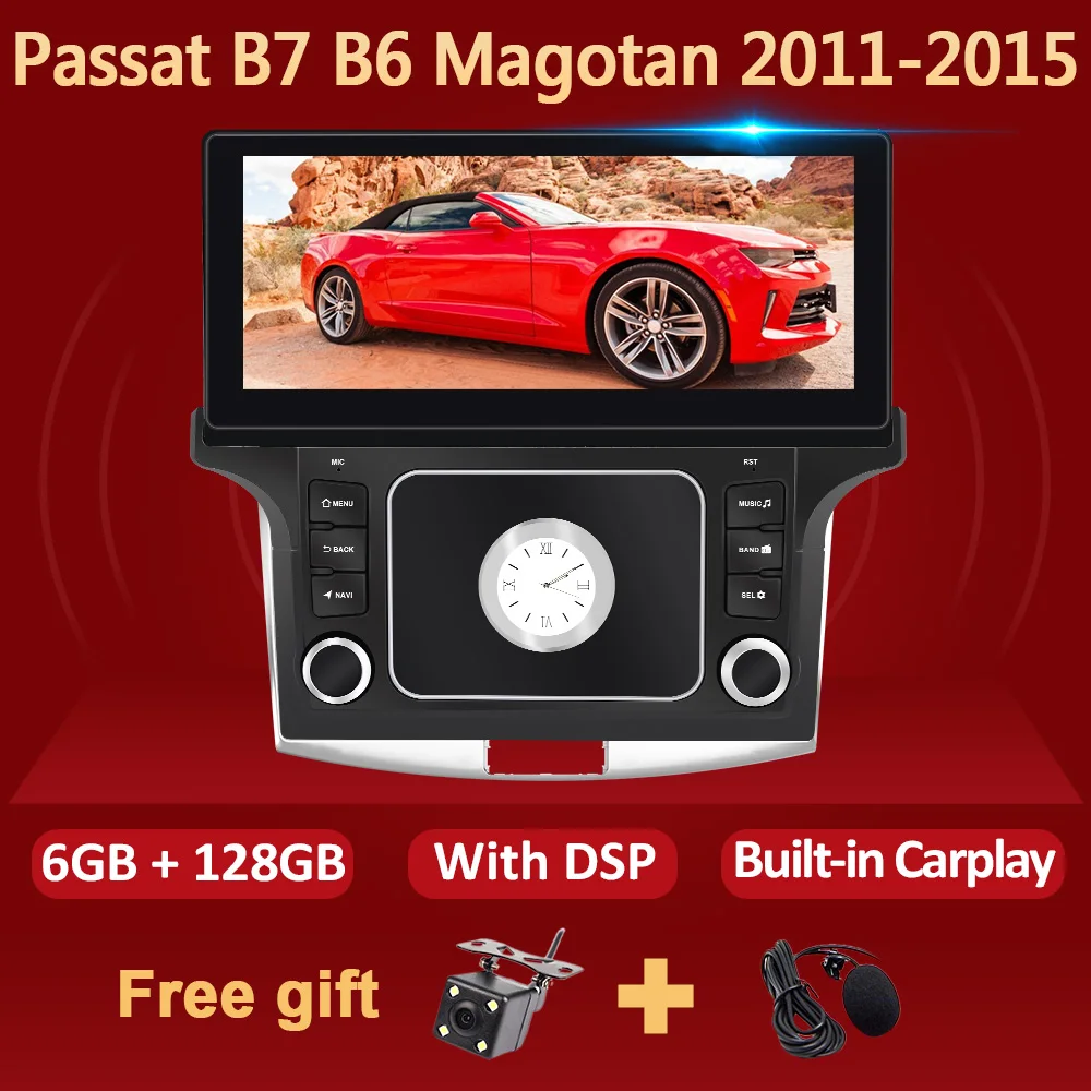 

Eunavi Android 10 2 Din Car Radio For VW Passat B7 2011 - 2015 MAGOTAN CC Multimedia Video Player Head unit DVD GPS 2Din Carplay