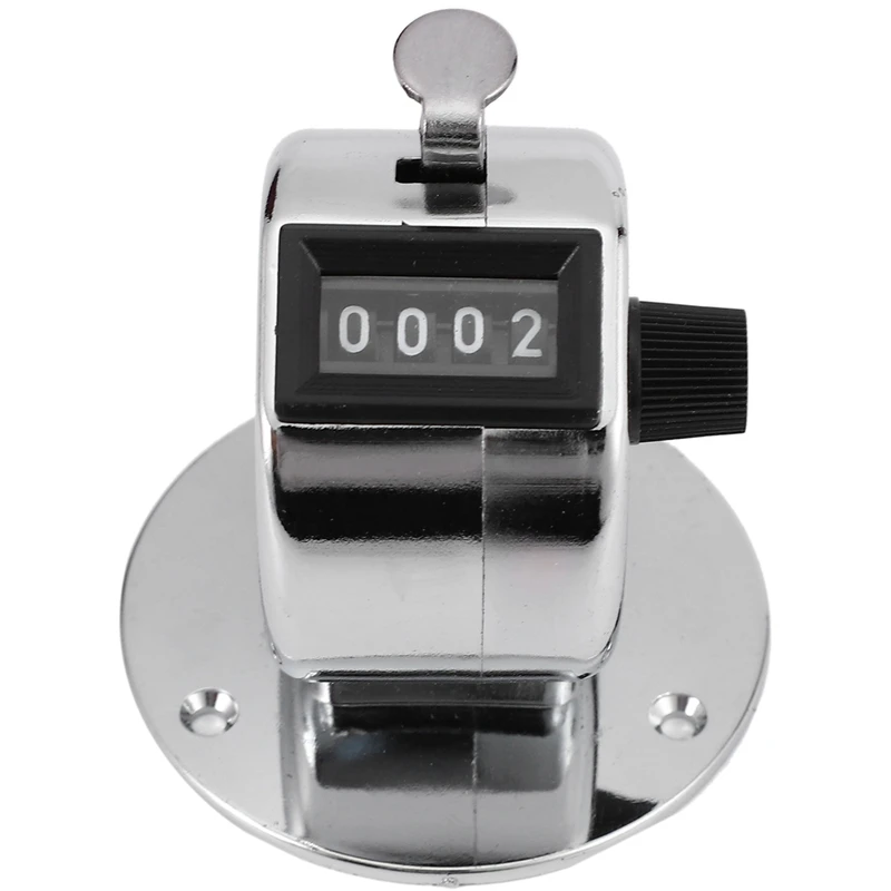 

Round Base 4 Digit Manual Hand Tally Mechanical Palm Click Counter