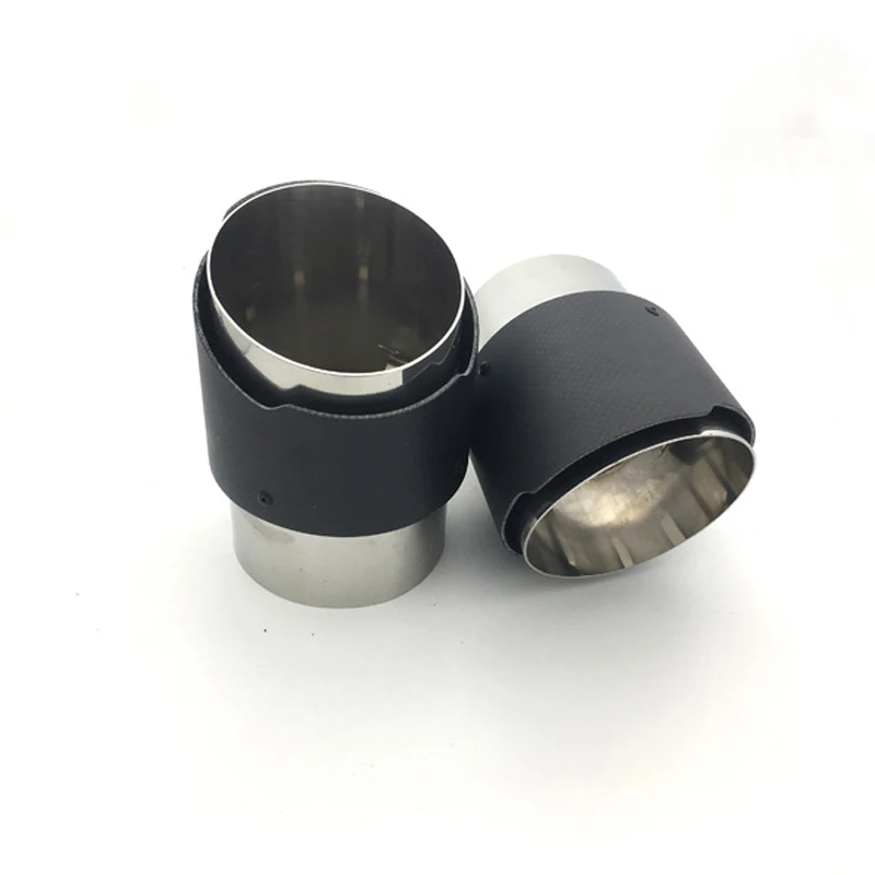 

89mm-101mm stainless steel carbon fiber automobile exhaust muffler tailpipe for Land Rover Jaguar xelfpace