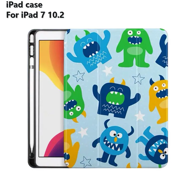 Умный тонкий кожаный чехол из ТПУ для нового 2019 iPad 7 го поколения 10 2 дюйма