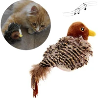 pet cat toy sparrow shaped bird squeaky toy simulation sound toy pet sounding plush interactive toy cat dog toys best service