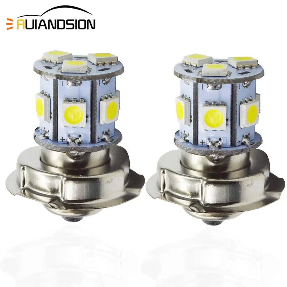 2 шт. 10-80V мотоцикл P26S 3W светодиодный 9SMD 5050 фонарь для мотоцикла лампы 270LM 6000K белый луч света 12V 24V 30V 48V