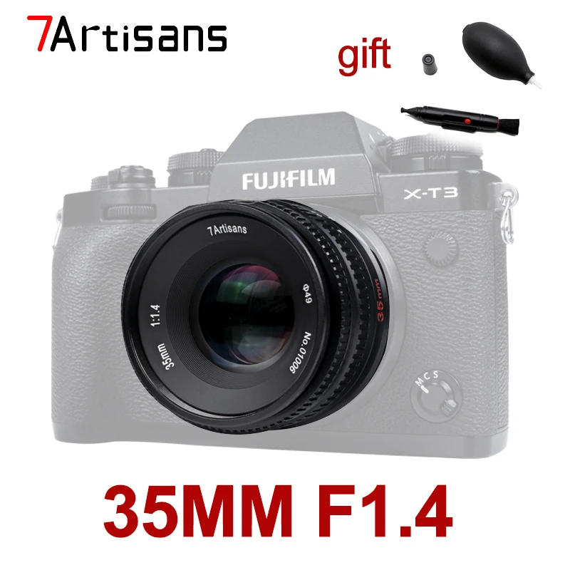 7artisans 35 мм F1.4 APS-C линзы для объектива Sony NEX E ЖК-дисплея с подсветкой Fujifilm Fuji X Nikon Z M4/3