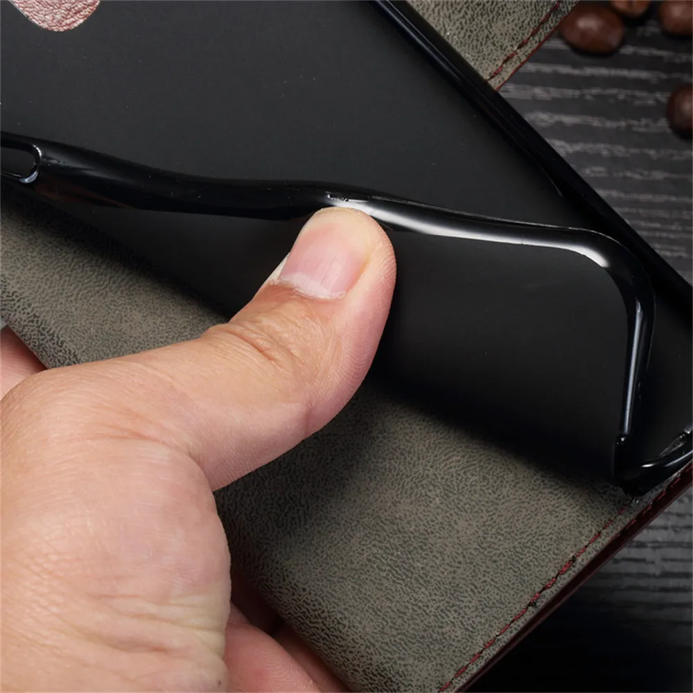 

JFVNSUN For Samsung J7 2017 J730 Case Retro Leather + Silicone Card Slot Vertical Flip Case For SAMSUNG Galaxy J7 2017 Pro Cover