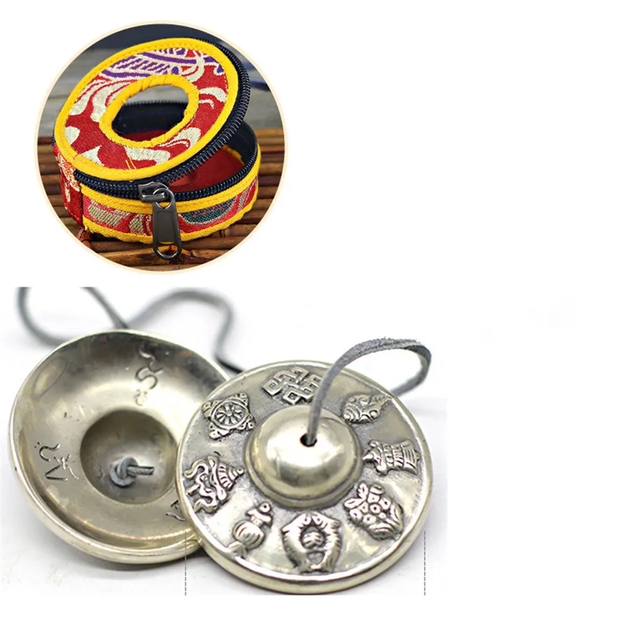 7 см Средний Бронзовый непальский пение ручной работы Колокольчик для йоги