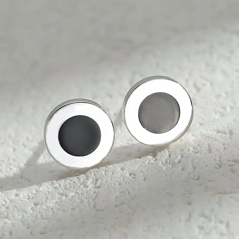 

New Style Round Logo Earrings For Women Fashion Ceramic Earrings Free Shipping