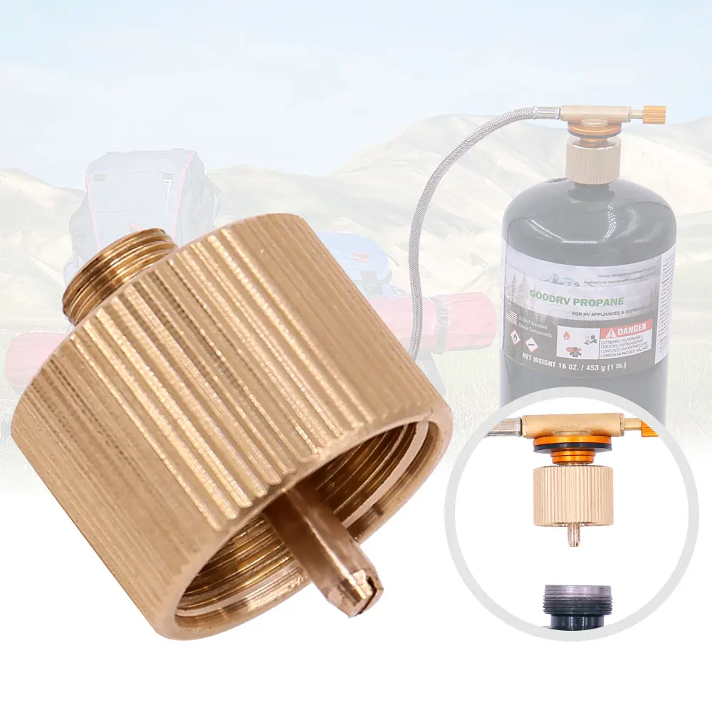 Кемпинг приготовления горелки плита плоские танки передачи головы адаптер