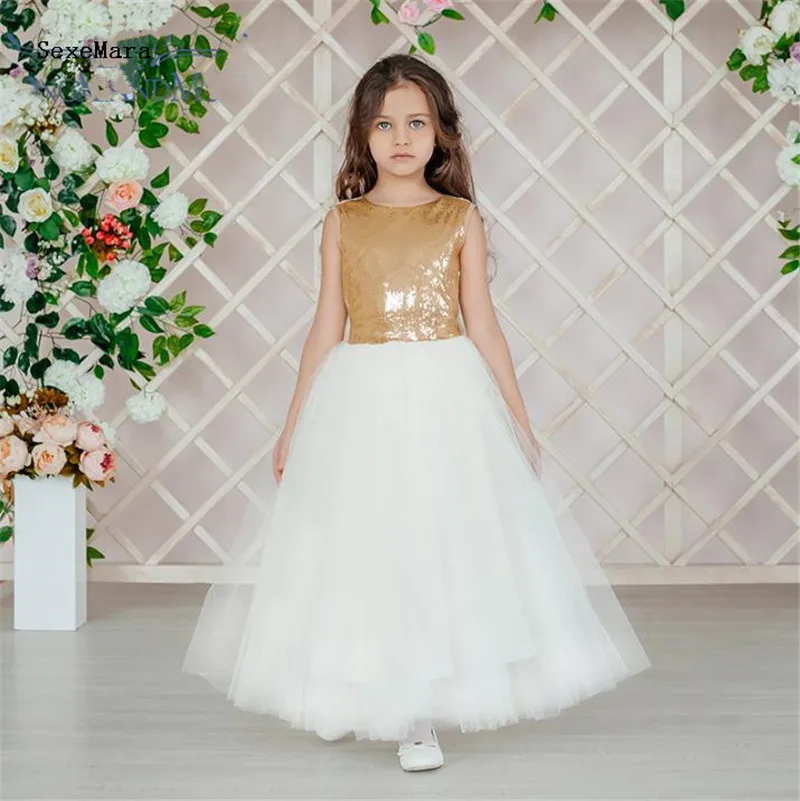 New baby girl dress long sequined top lace back vintage retro kids dresses for girls clothes christmas party princess clothes