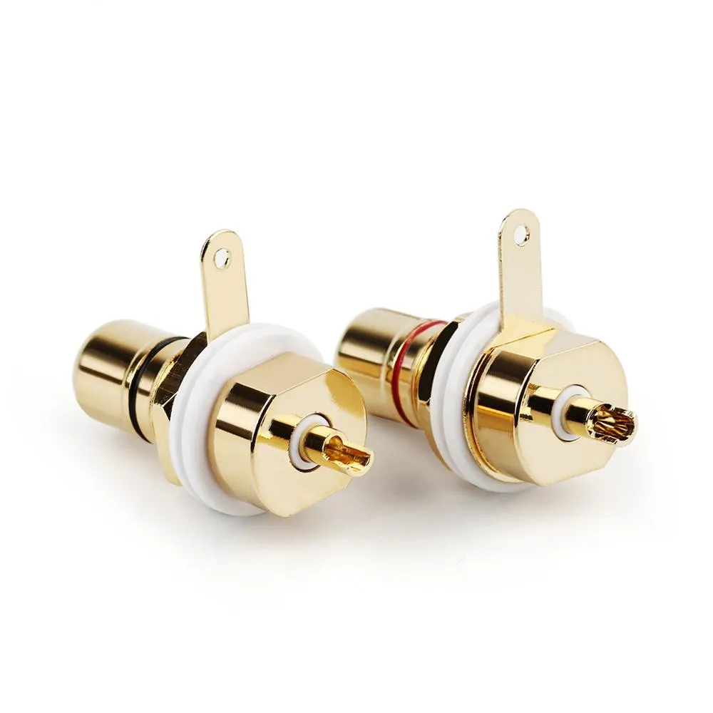 Гнездо Hi Fi RCA с позолоченным разъемом аудиоразъем для медных разъемов bmc адаптер
