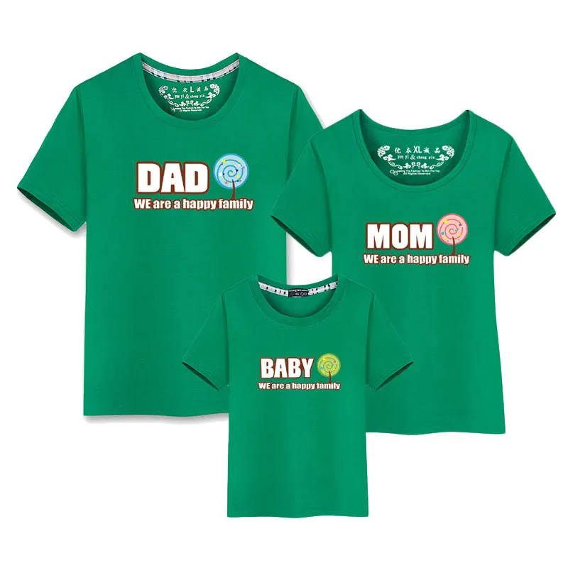 Мы счастливая семья Tumblr Мультяшные футболки Одежда для мамы и сына Daddys девочки