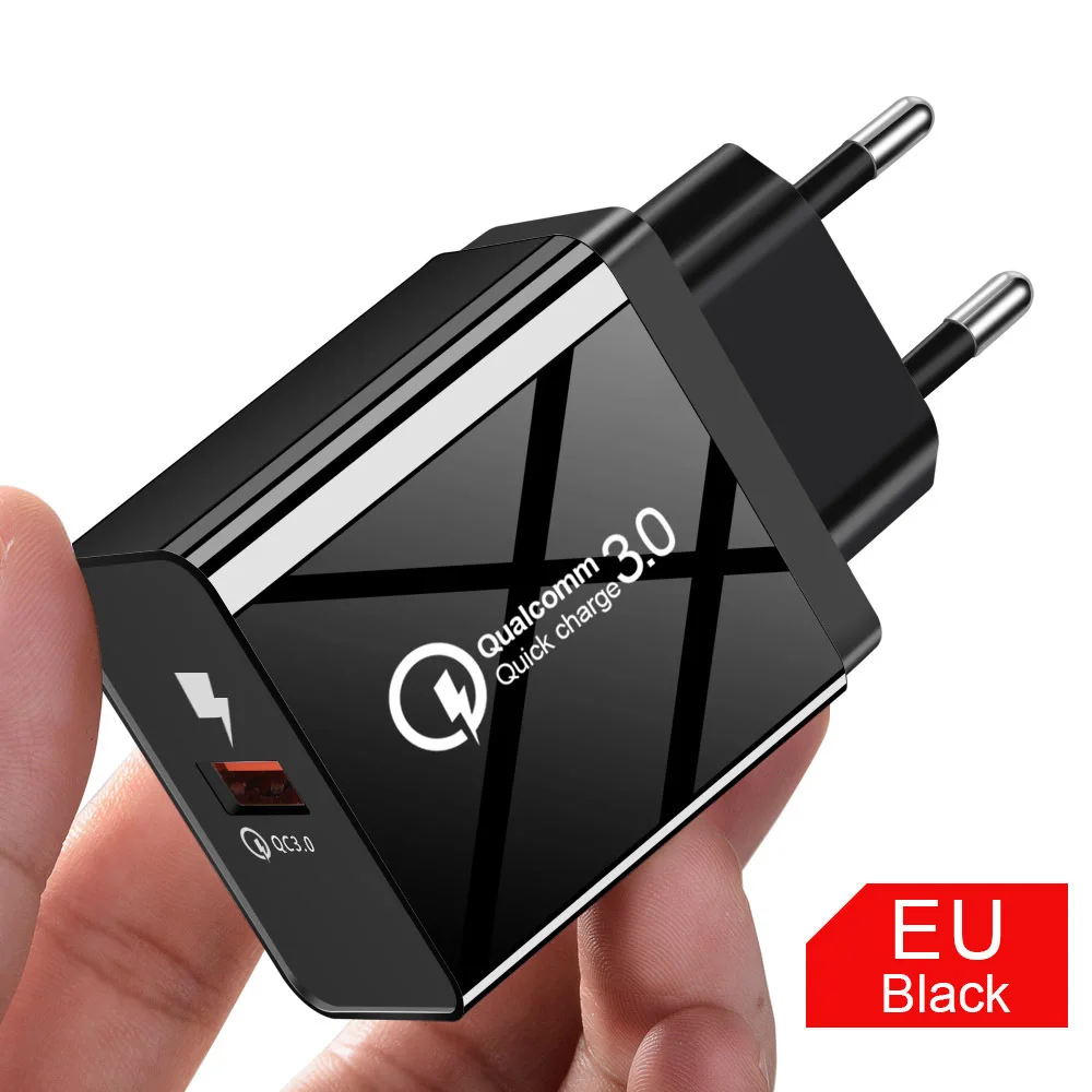 USB зарядное устройство EU US для iphone X 8 7 6 huawei xiaomi быстрая зарядка QC4.0/3 0 5 В/3A адаптер