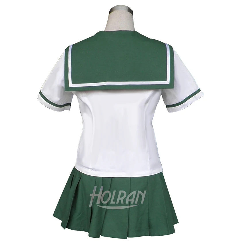 

Japanese Cartoon Inuyasha Cosplay Costume Role Higurashi Kagome Uniform Tops Skirt Tie Suit Anime Party Summer Wear