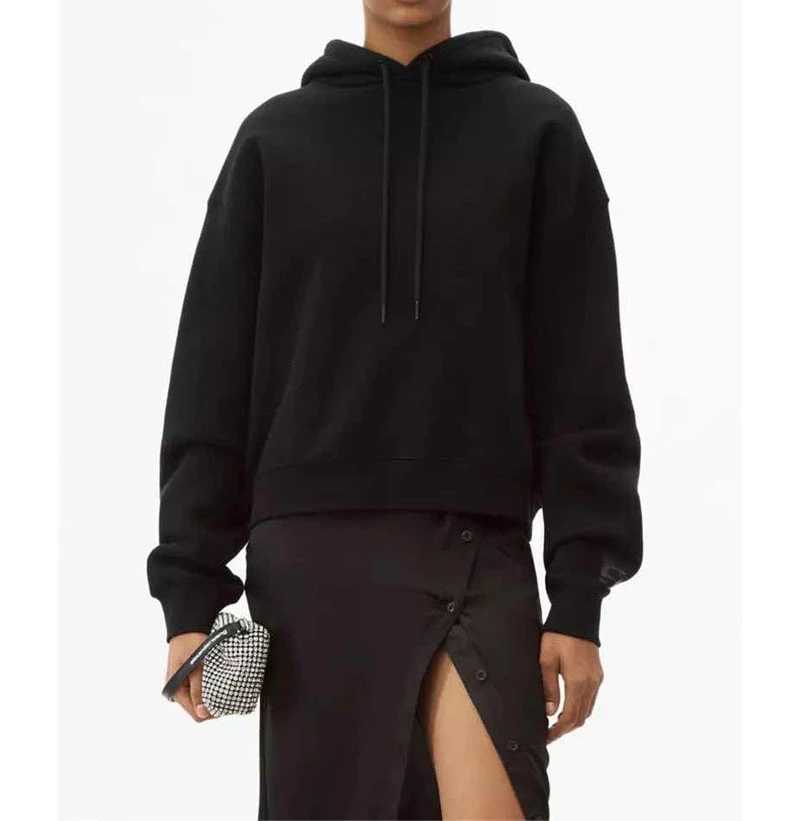 

2020 Women's New Printed Drawstring Long Sleeve Sweater Hooded Pullover Top