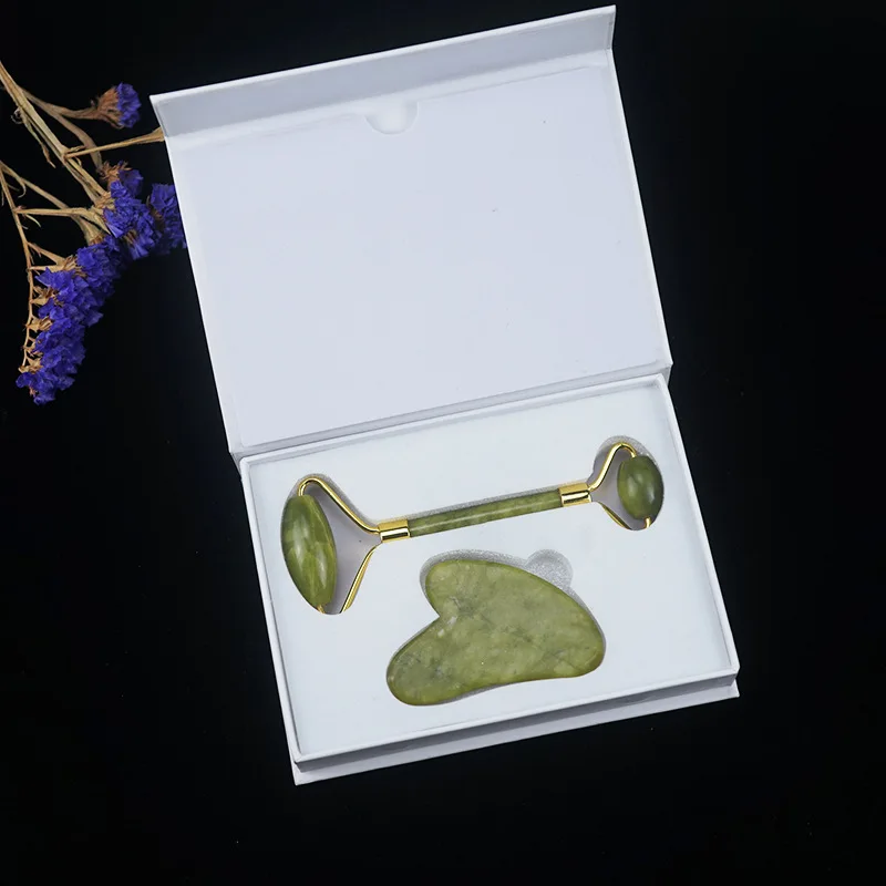 

New Jade Roller Massager For Face Skin Care Gouache Scraper Lift Beauty Tools Body Back Eye Chin Stone Facial Slimming Massager