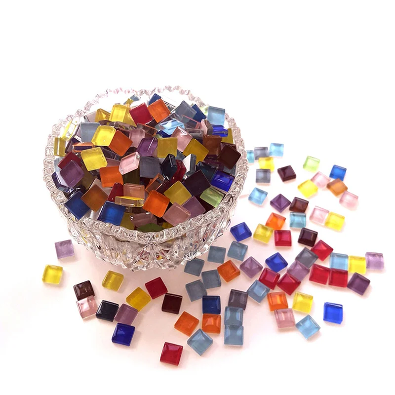 300 зерно разноцветная стеклянная мозаика креативная ручная работа Сделай Сам