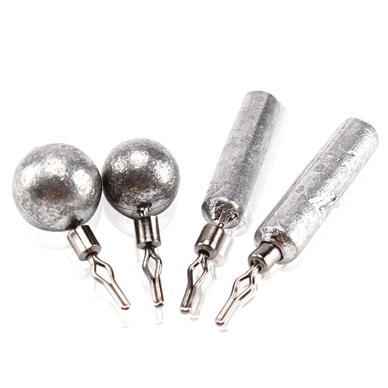 

50pcs Rotatable Water Droplets Bass Lead Sinker 3.5-14g Weights Fishing Leads Sinkers Jig Head Drop Shot Fish Tackle Accessories