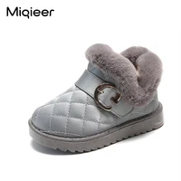 new winter children snow boots waterproof thick plush warm girls boys boots non slip fashion toddler baby shoes 1 7 years