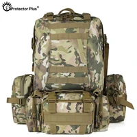 new arrival protector plus 50l tactical military backpack waterproof army rucksack outdoor sport climbing camo hiking molle bag