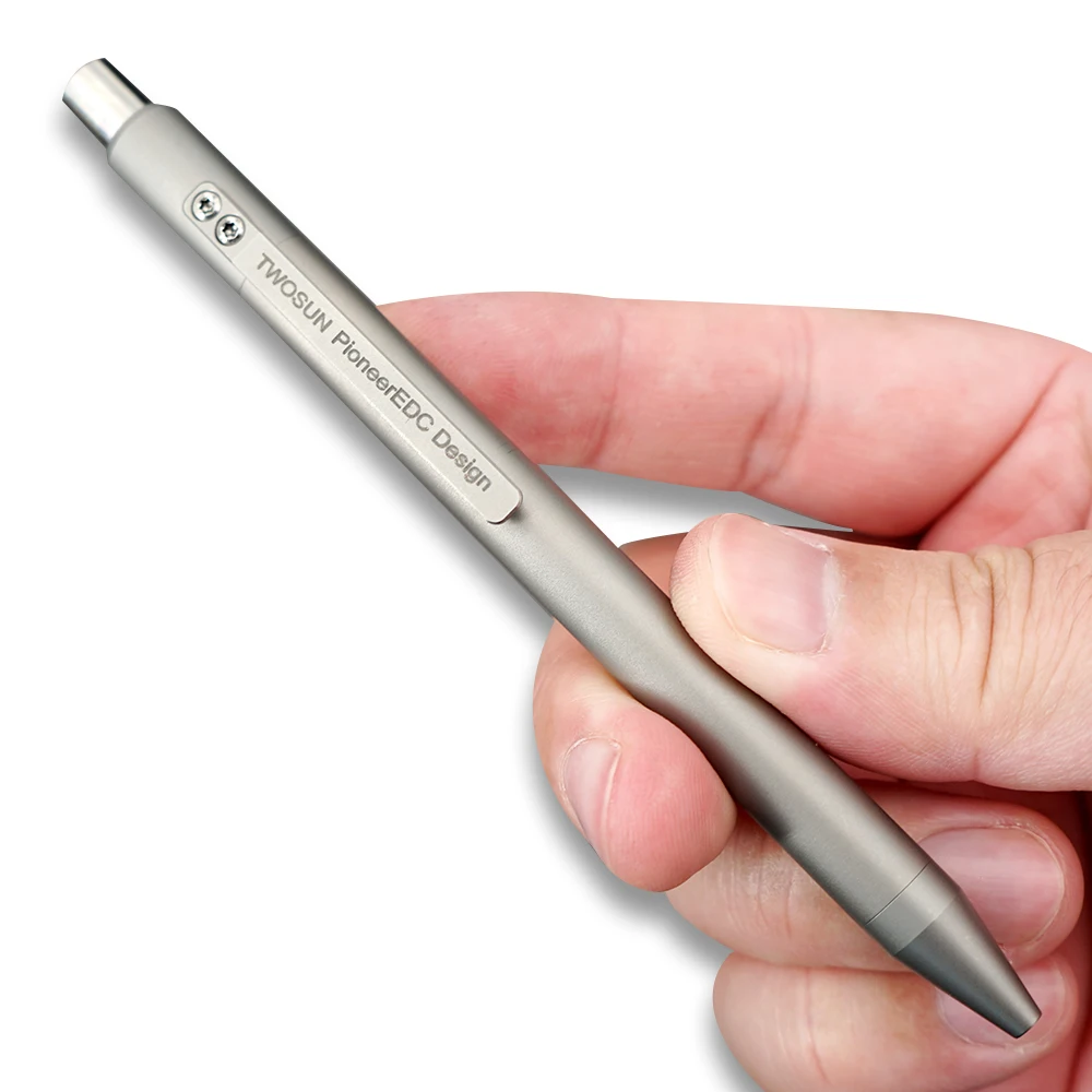 

TWOSUN TC4 Titanium Alloy Tactical Pen Writing Pen Business Office Pocket Pen Outdoor Tool EDC Push Button Mechanism TS-PEN23