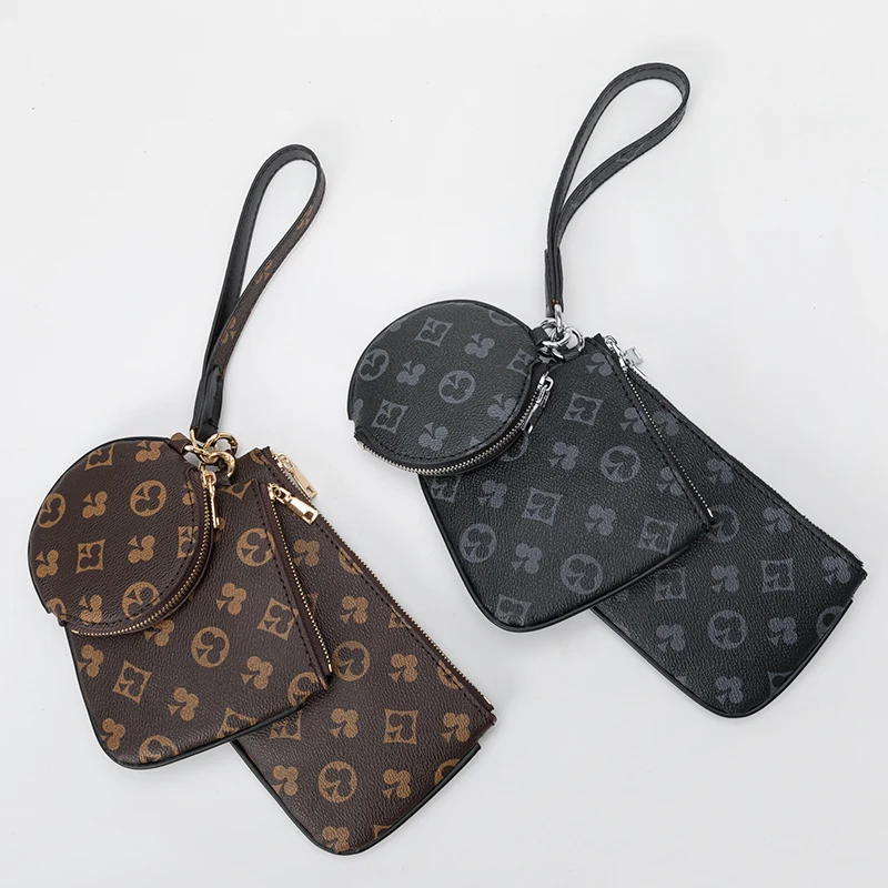 detachable womens clutch bags 2021 summer new three piece suit casual versatile fashion round bag accessories classic printing free global shipping