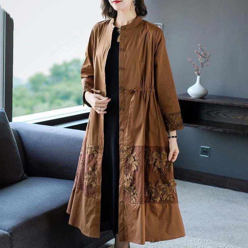 Женское пальто с высокой талией повседневное свободное Плиссированное рукавом