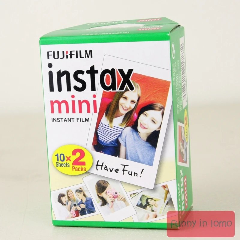 20 шт./кор. fujifilm instax mini 8 9 фильм 20 листов фотобумага для камеры Instant mini 7s 25 50s 90 Фотобумага с белым краем и шириной пленки 3"
