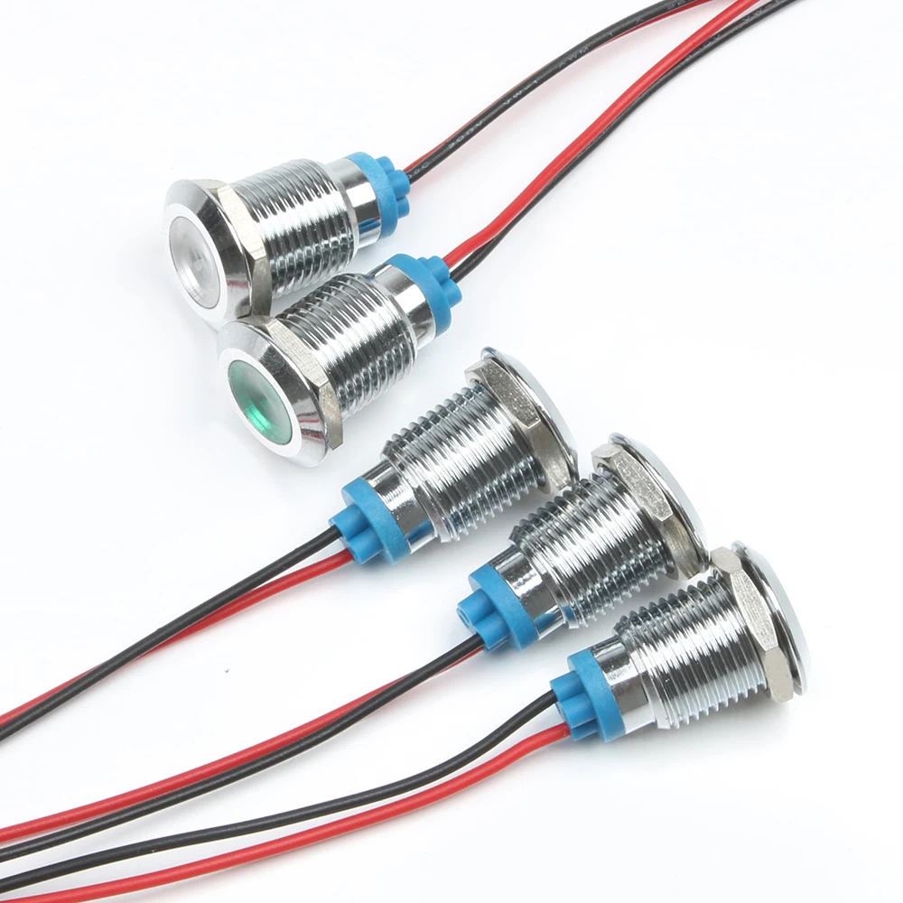 Светодиодный металлический индикатор светильник Single/double color Customized 12 мм