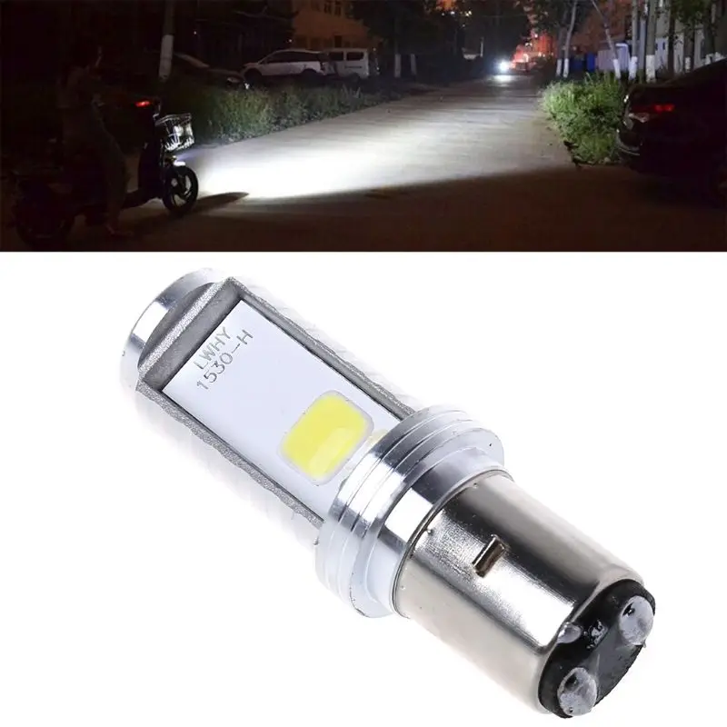 2021 New 12W H6 Motorcycle Bulb LED Lamp Hi/Lo Beam Headlight Front Light For Honda Kawasaki |