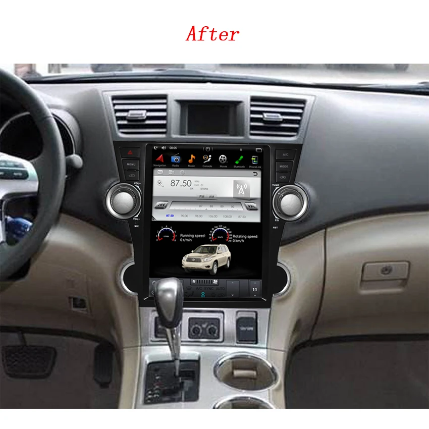 Android 2G RAM для Toyota Highlander 2008 ~ 2013 автомобильный Радио Аудио Видео Мультимедиа DVD плеер