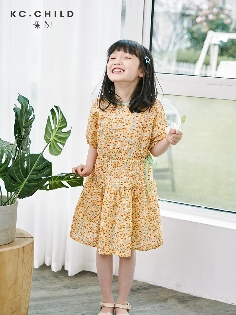 KC.Child коллекция 2020 года платье для девочки из хлопка в французском стиле с