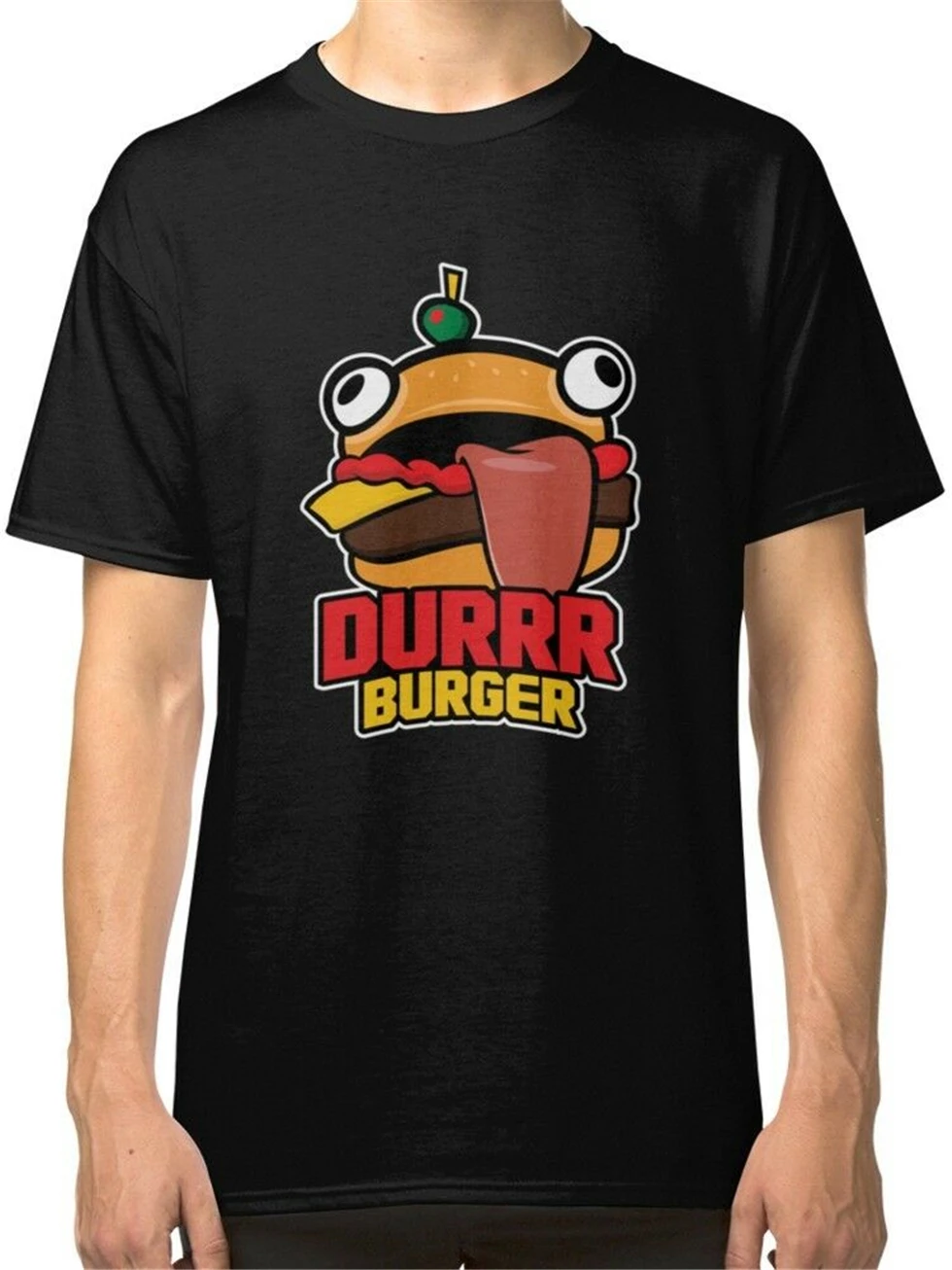 Черная футболка с принтом Durrr Burger Men'S |