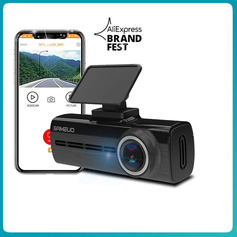 

Dash Cam Sameuo U750 Dash cam Front and Rear Wifi Car DVR 1600P Dash Camera HD Night Vision Video recorder 24H Parcking Monitor