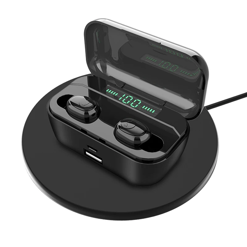 Мини Новые Bluetooth наушники G6s TWS IPX7 8D бас беспроводной зарядки светодиодный дисплей 3500 мАч многофункциональные наушники гарнитура