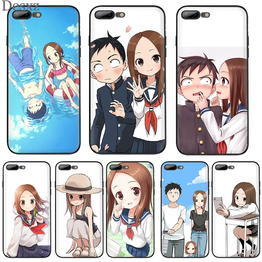 Чехол для мобильного телефона tpu для iPhone 11 Pro XR X XS Max iPhone 7 8 6 6s Plus 5 5S SE чехол Karakai Jozu no Takagi-san