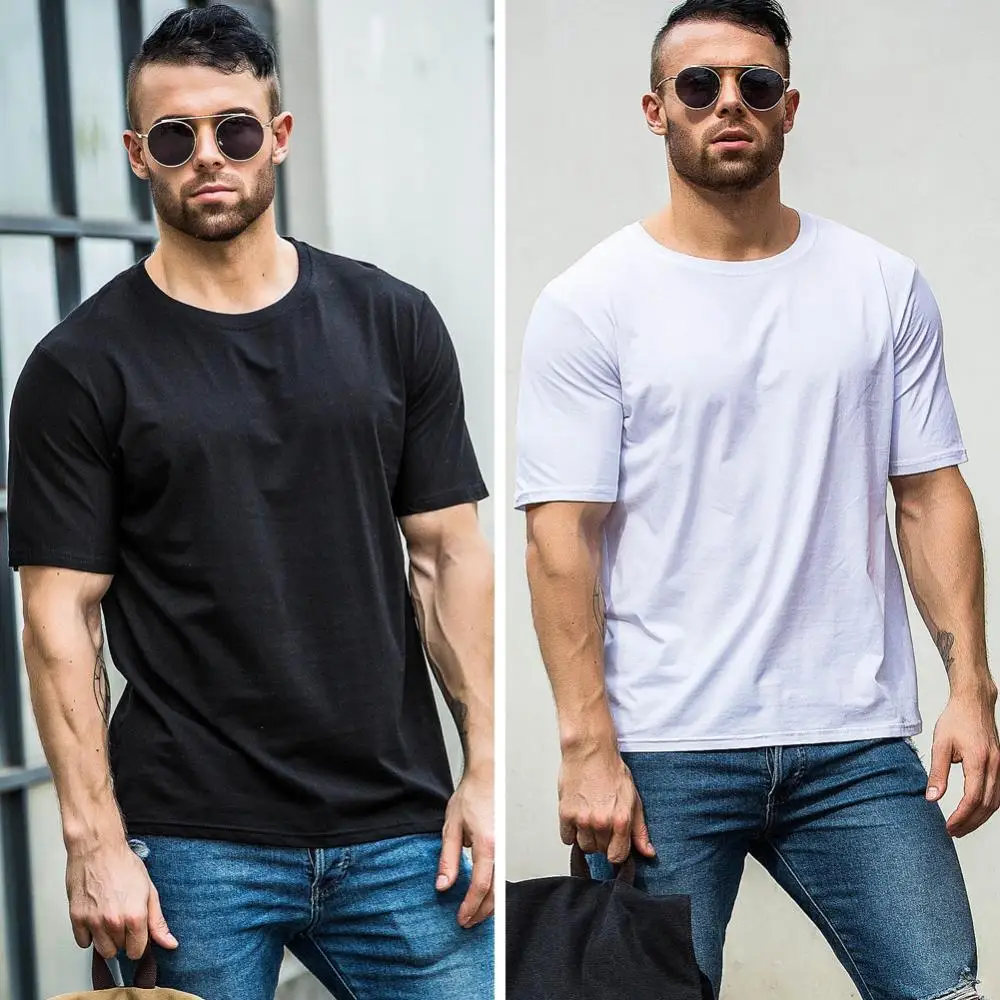 

2021 Men Women Summer T-Shirt Hip Hop Solid Color 100%Cotton Basic Top Short Sleeve Round Neck Casual Oversized Tops Breathable