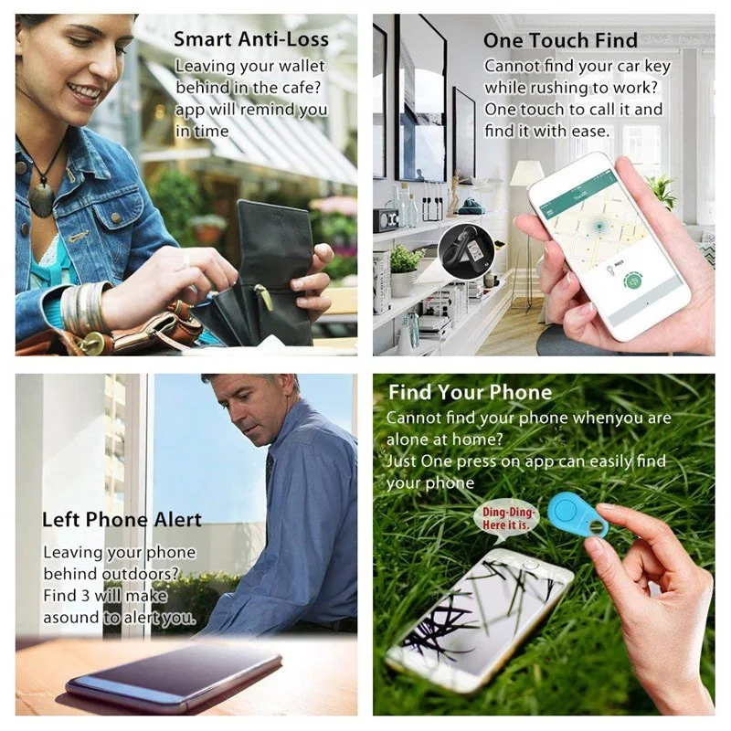 

Multifunction Smart Bluetooth Anti-lost Device Mobile Two-way Alarm Pet Child Anti-lost Device Wallet Key Finder