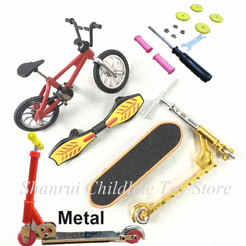 Металлический двухколесный BMX мини-велосипед набор для скейтбординга мальчиков