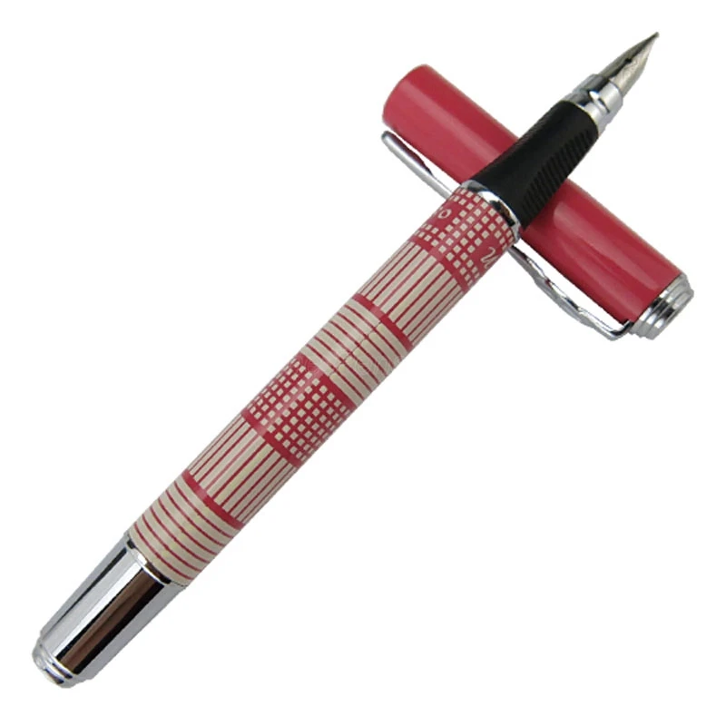 

Duke Practical Scotland Pattern Extra Fine Nib Popular Fountain Pen Pink Color Writing Gift Pen