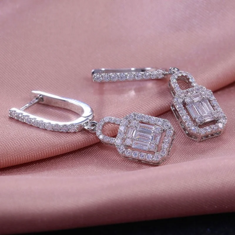 

CAOSHI Exquisite Workmanship Drop Earrings for Women Wedding Anniversary Gifts Micro Paved CZ Stone Earring Jewelry Hot Selling