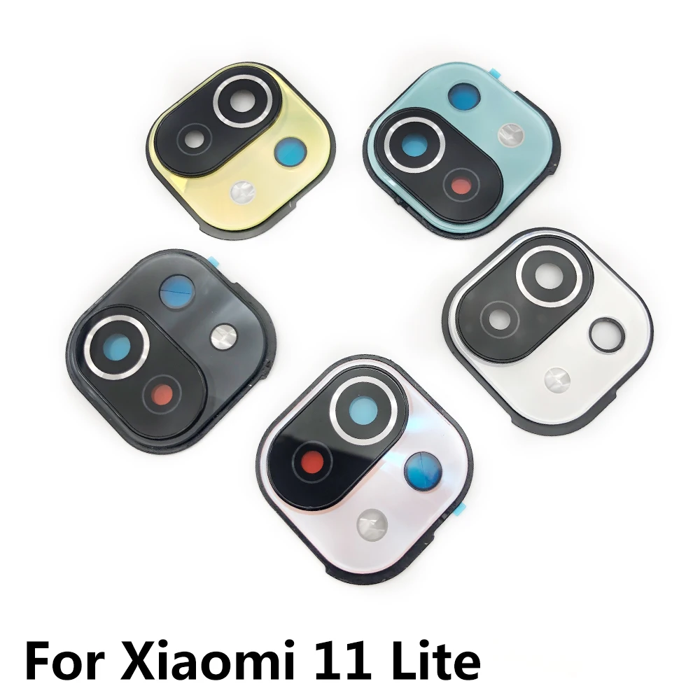 Корпус задняя камера стеклянный объектив с крышкой Рамка Держатель Для Xiaomi Mi 11 Lite