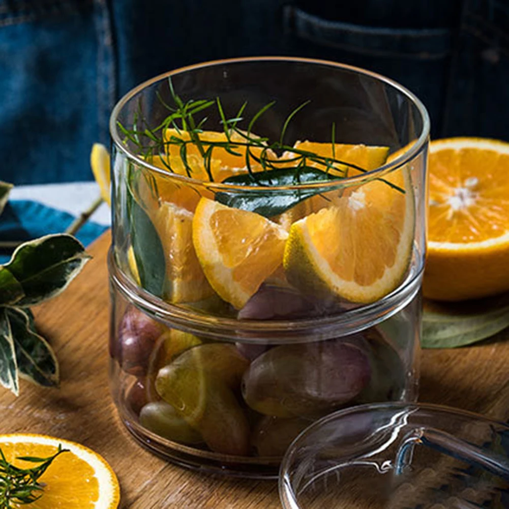 430 мл прозрачная коробка для хранения чаши фруктов сухая Еда салат десерт