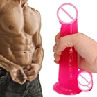 Фаллоимитатор на присоске, большой мягкий кристаллический фаллоимитатор для стимуляции пениса, массажа точки G и вагины, Женский мастурбатор, интимные игрушки для женщин