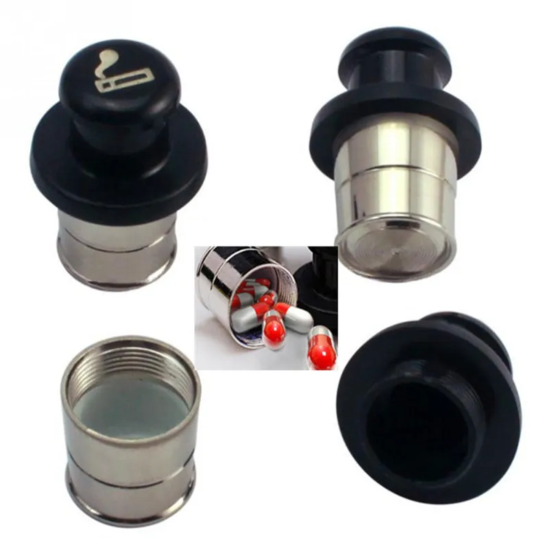 

2PC Portable Pill Case Secret Stash Hide Disguise Safe Hollow Hidden Compartment Container Smoking Accessories Storage Box