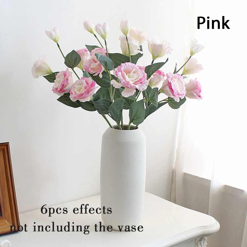 3 шт. 70 см Искусственный цветок Eustoma для дома фотосвадебный Шелковый