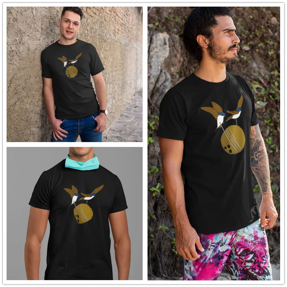 Monty Python футболки Swallows для мужчин с мультяшным принтом графическая футболка